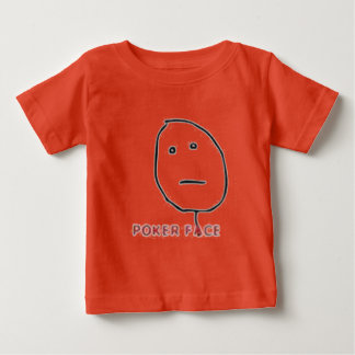 Camiseta De Bebé Comedia de la ira de la cara de póquer