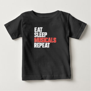 Camiseta De Bebé Comer el sueño de los musicales repetir actriz de 