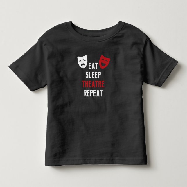 Camiseta De Bebé Comer Sleep Atre Repeat - Musical Broadway Actor G (Anverso)