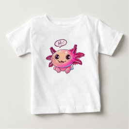Camiseta De Bebé Cómic lindo Axolotl al estilo personalizado