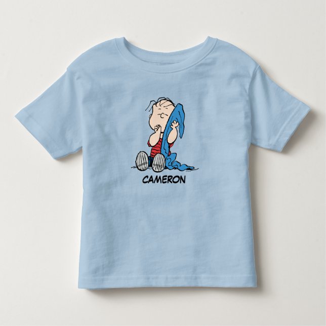 Camiseta De Bebé Cómic Peanuts | Linus y su manta (Anverso)