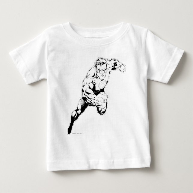 Camiseta De Bebé Comic Style - Swift Jump, Black and White (Anverso)