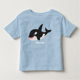 Camiseta De Bebé Cómico asesino ballena orca personalizado lindo il