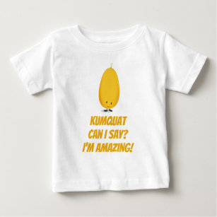 Camiseta De Bebé Comida Cute Kumquat Pun Citrus Fruit