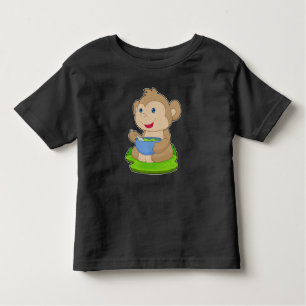 Camiseta De Bebé Comida del mono