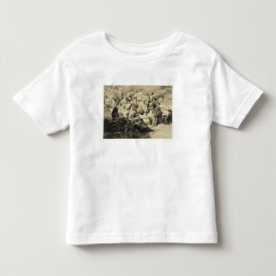 Camiseta De Bebé Comida militar en las ruinas en Sioukh, Daguestán