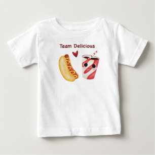 Camiseta De Bebé Comida rápida ligera - comida chatarra de Kawaii e