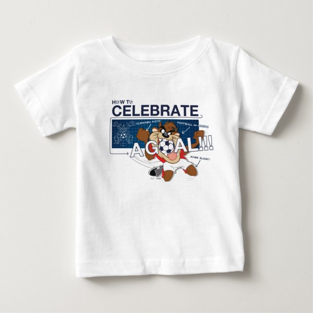 Camiseta De Bebé Cómo celebrar un gol con TAZ™ (Anverso)