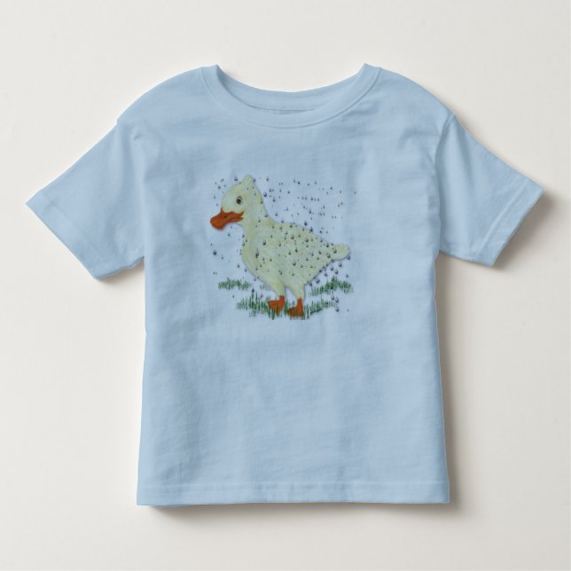 Camiseta De Bebé Como el agua de la espalda de un pato (Anverso)