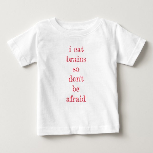 Camiseta De Bebé como el cerebro (Anverso)