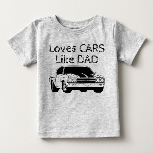 Camiseta De Bebé Como padre, como hijo (Anverso)