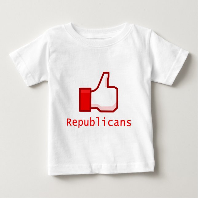 Camiseta De Bebé Como republicanos (Anverso)