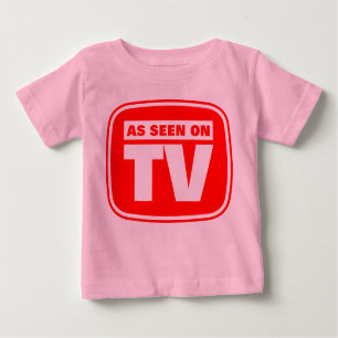 Camiseta De Bebé Como se ve en la TV - Personalizado