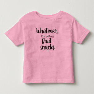 Camiseta De Bebé Como sea, estoy recibiendo bocadillos de fruta Tee