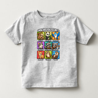 Camiseta De Bebé ¿Cómo te sientes? Estados de ánimo de animales