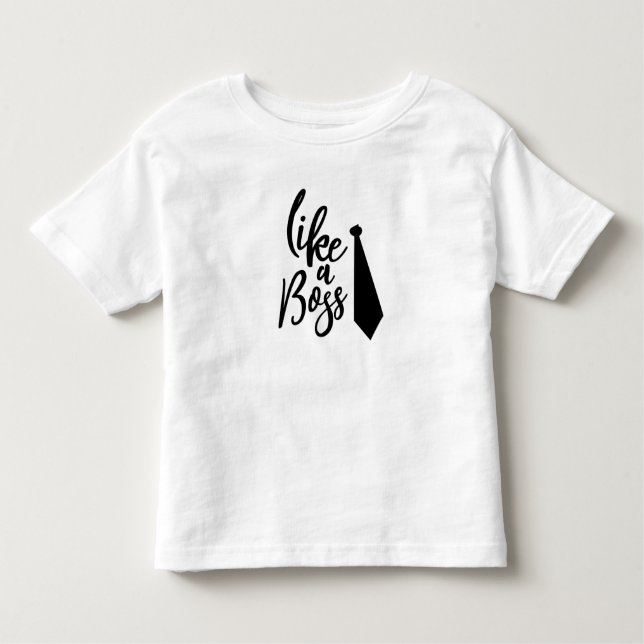 Camiseta De Bebé Como un jefe (Anverso)