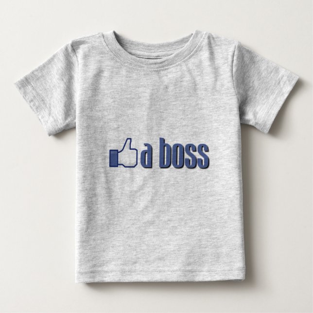 Camiseta De Bebé Como un pulgar del jefe (Anverso)