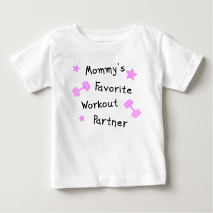 Camiseta De Bebé Compañera favorita de entrenamiento de mamá