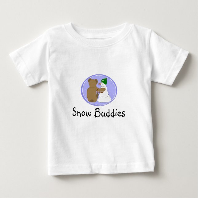 Camiseta De Bebé Compañeros de nieve (Anverso)