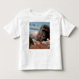 Camiseta De Bebé Compartir Una Manzana Con Un Gorila,