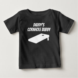Camiseta De Bebé Compinche de Cornhole del papá