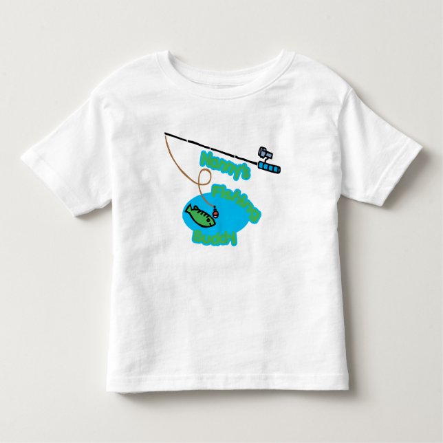 Camiseta De Bebé Compinche de la pesca de la niñera (Anverso)
