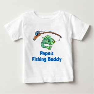 Camiseta De Bebé Compinche de la pesca de la papá