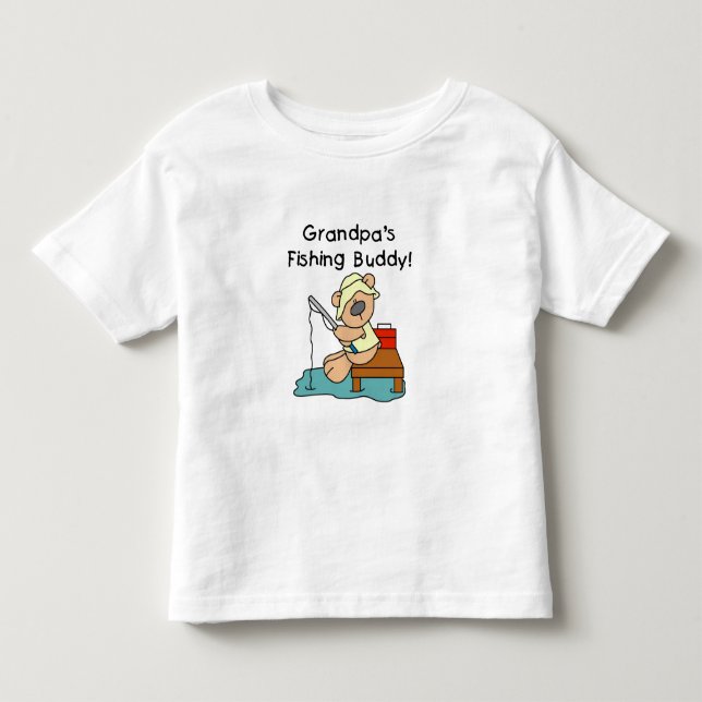 Camiseta De Bebé Compinche de la pesca del abuelo (Anverso)