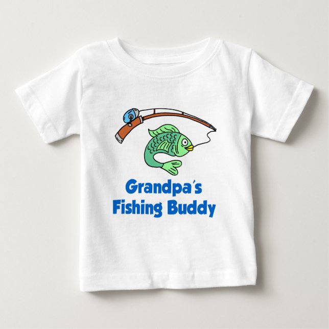 Camiseta De Bebé Compinche de la pesca del abuelo (Anverso)