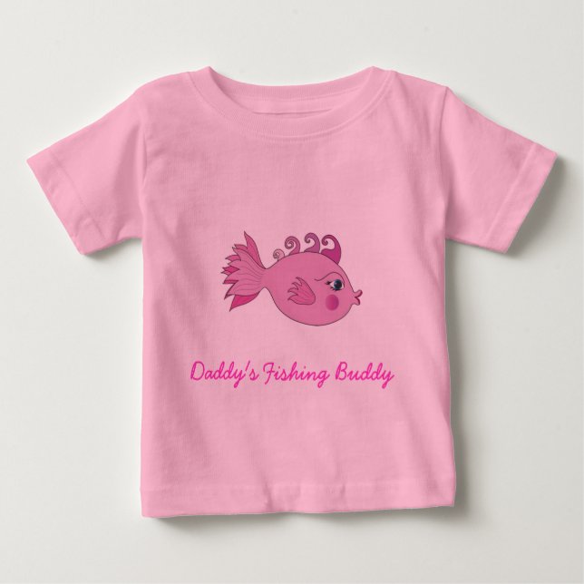Camiseta De Bebé Compinche de la pesca del papá (Anverso)