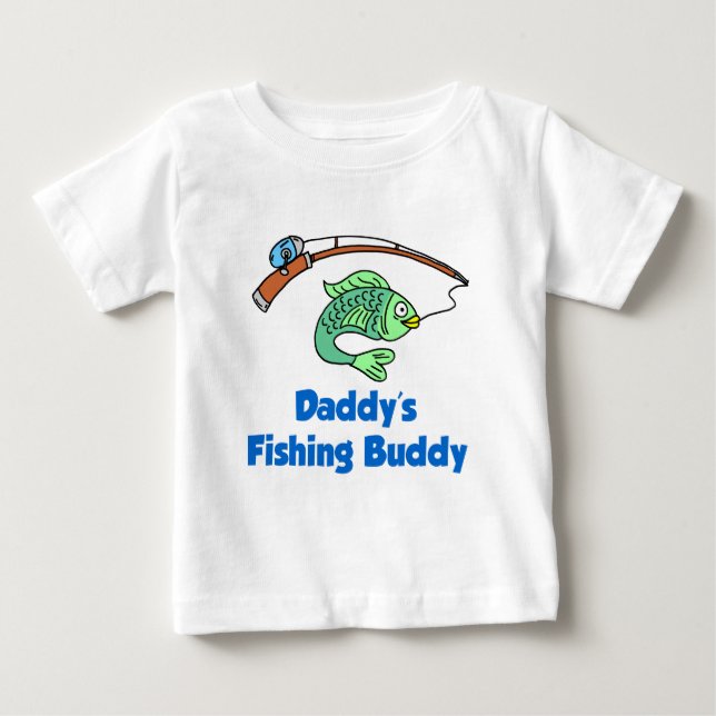 Camiseta De Bebé Compinche de la pesca del papá (Anverso)