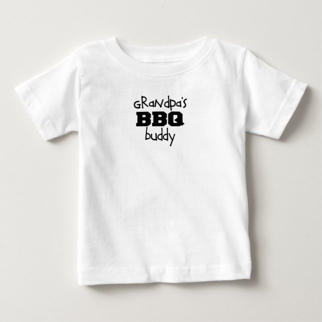 Camiseta De Bebé Compinche del Bbq del abuelo (Anverso)