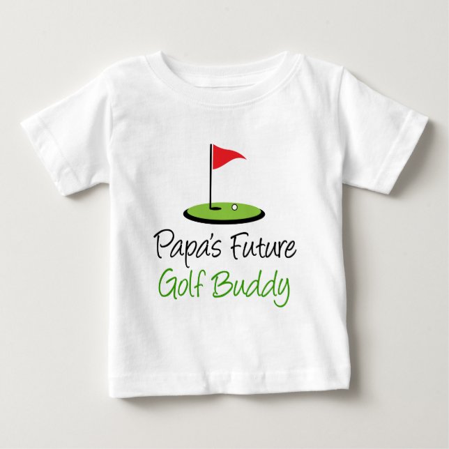 Camiseta De Bebé Compinche del golf de la papá (Anverso)