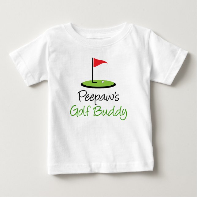 Camiseta De Bebé Compinche del golf de Peepaw (Anverso)