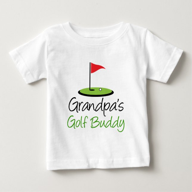 Camiseta De Bebé Compinche del golf del abuelo (Anverso)