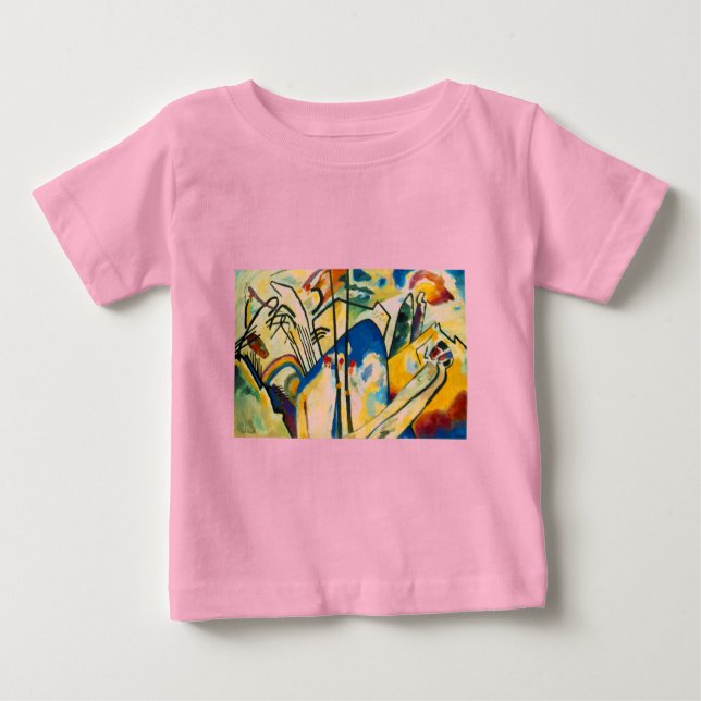 Camiseta De Bebé Composición IV de Kandinsky (Anverso)