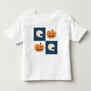 Camiseta De Bebé Comprobaciones de calaveras y calabazas