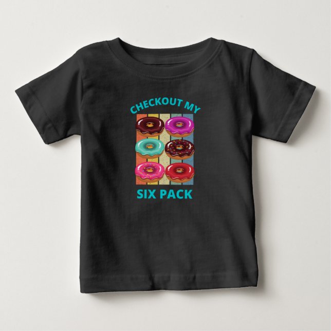 CAMISETA DE BEBÉ COMPROBAR MIS SEIS DOCUMENTOS DE ENVASE (Anverso)