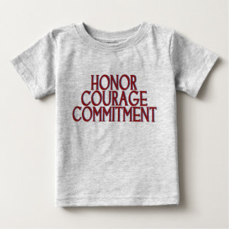 Camiseta De Bebé Compromiso de coraje de honor