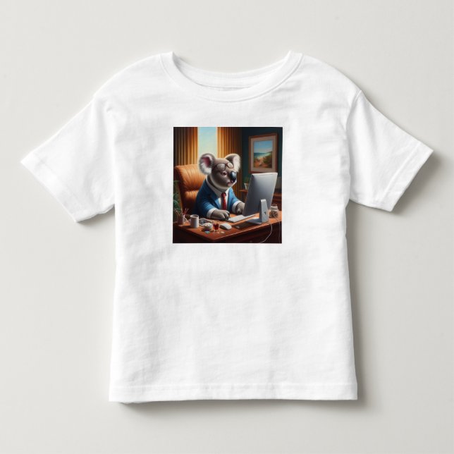 Camiseta De Bebé Computadora Koala (Anverso)
