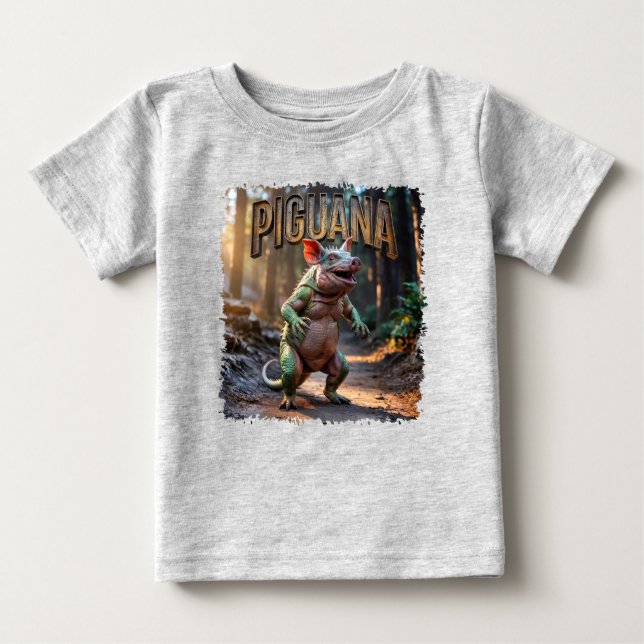 Camiseta De Bebé Cómputo fotográfico de Piguana Funny (Anverso)