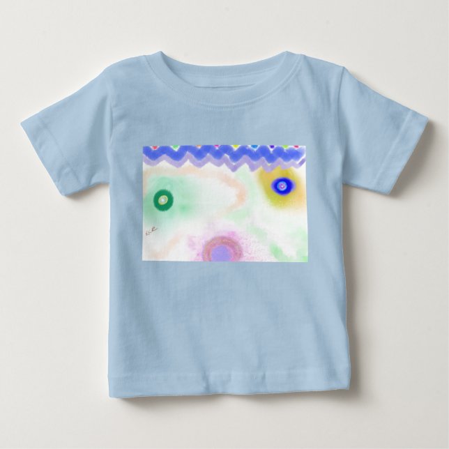 Camiseta de bebé con arte brillante (Anverso)