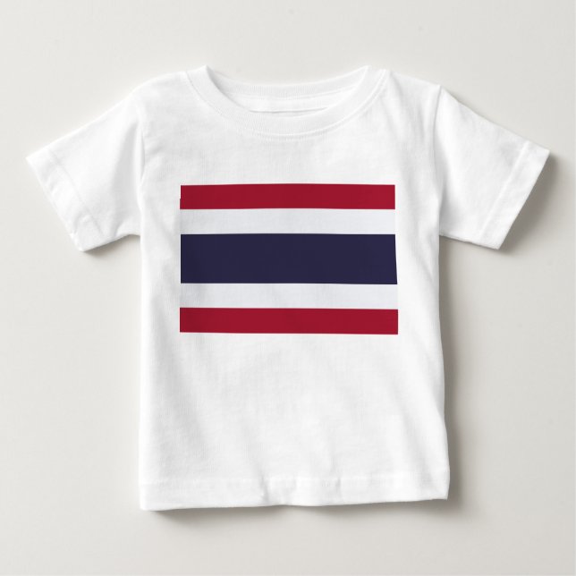 Camiseta de bebé con bandera de Tailandia (Anverso)