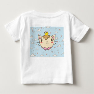 Camiseta de bebé con diseño de gato lindo – Adorab