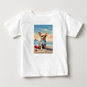 Camiseta de bebé con forma de perro pequeño para