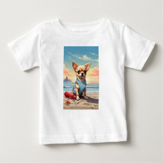 Camiseta de bebé con forma de perro pequeño para