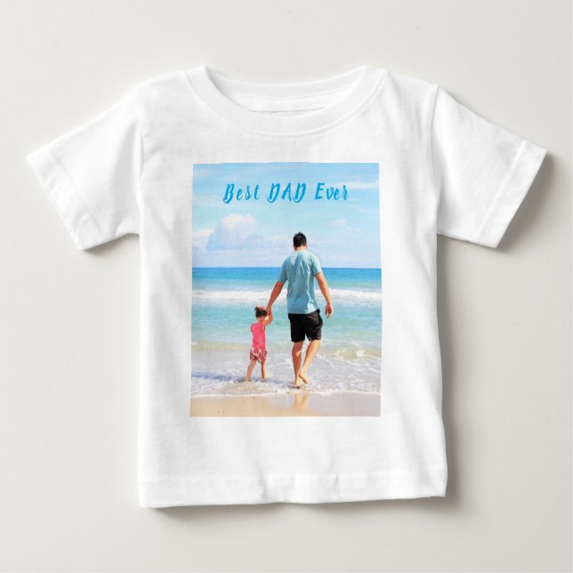 Camiseta de bebé con foto personalizada Texto Mejo (Anverso)