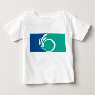 Camiseta de bebé con la bandera de Ottawa, Canadá