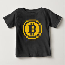 Camiseta de bebé con logotipo de Bitcoin BTC de 8