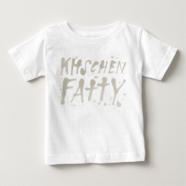 Camiseta de bebé con logotipo grasoso de Kitschen  (Anverso)